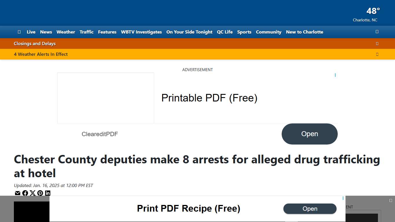 Chester County deputies make 8 arrests for alleged drug trafficking at hotel