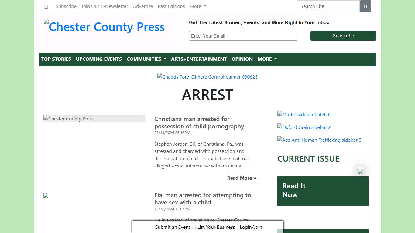 Tag: arrest Chester County Press
